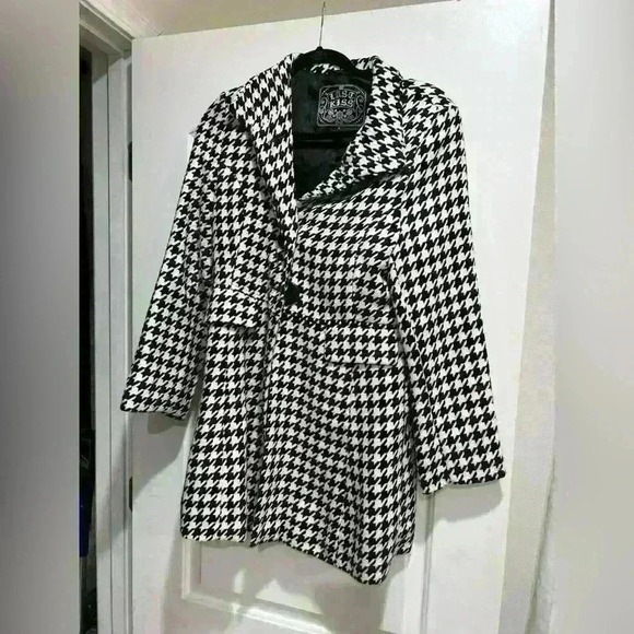 Last Kiss medium Houndstooth coat - Picture 1 of 1